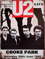 Signs-USA - Concert Sign - metaal - U2 - Croke Park - 30 x 40 cm