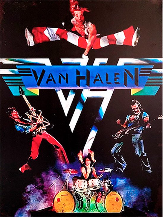 Signs-USA - Muziek Sign - metaal - Van Halen 1 - 30 x 40 cm