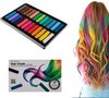 foto van Haarkrijt - 24 Kleuren - Hair Chalk - Regenboog Haarverf - Haar Krijt Haarkleuring - Haarmascara Dames - Verkleedkleding Accessoires - Kinderfeestje - Festival - Feestje - Unicorn -