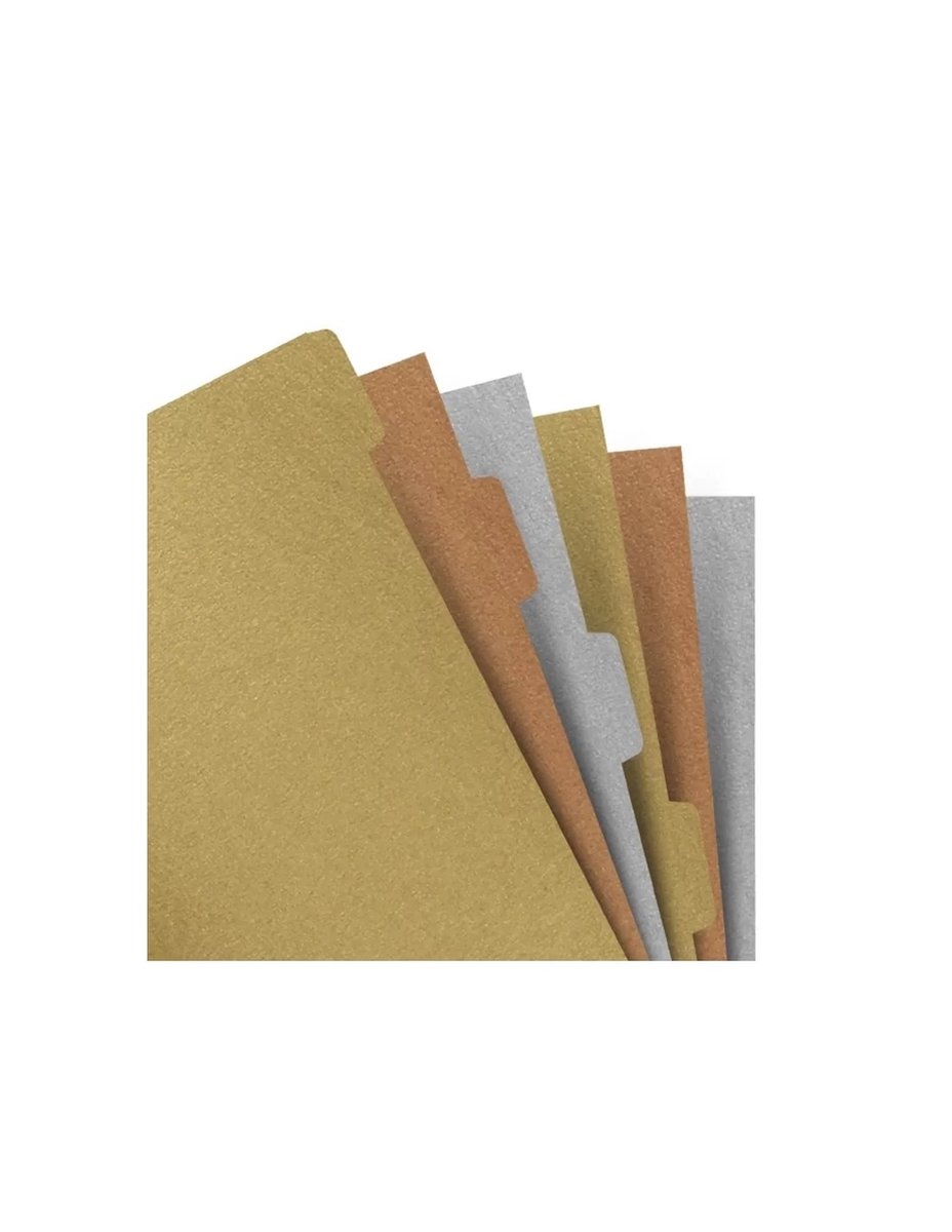 Filofax - refillable notebook - A5 - metallic indices