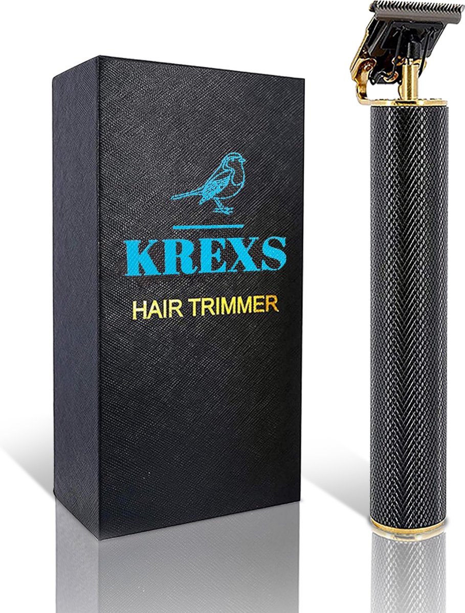 Krexs Zwarte Baardtrimmer - Tondeuse - Trimmer - Scheerapparaat - Haartrimmer - Bodygroomer – Baard