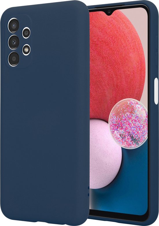 Coque Samsung Galaxy A13 4G Shieldcase en siliconen hoesje - Blauw