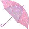 foto van Kinderparaplu - eenhoorn unicorn regenboog - roze paars - 59 cm