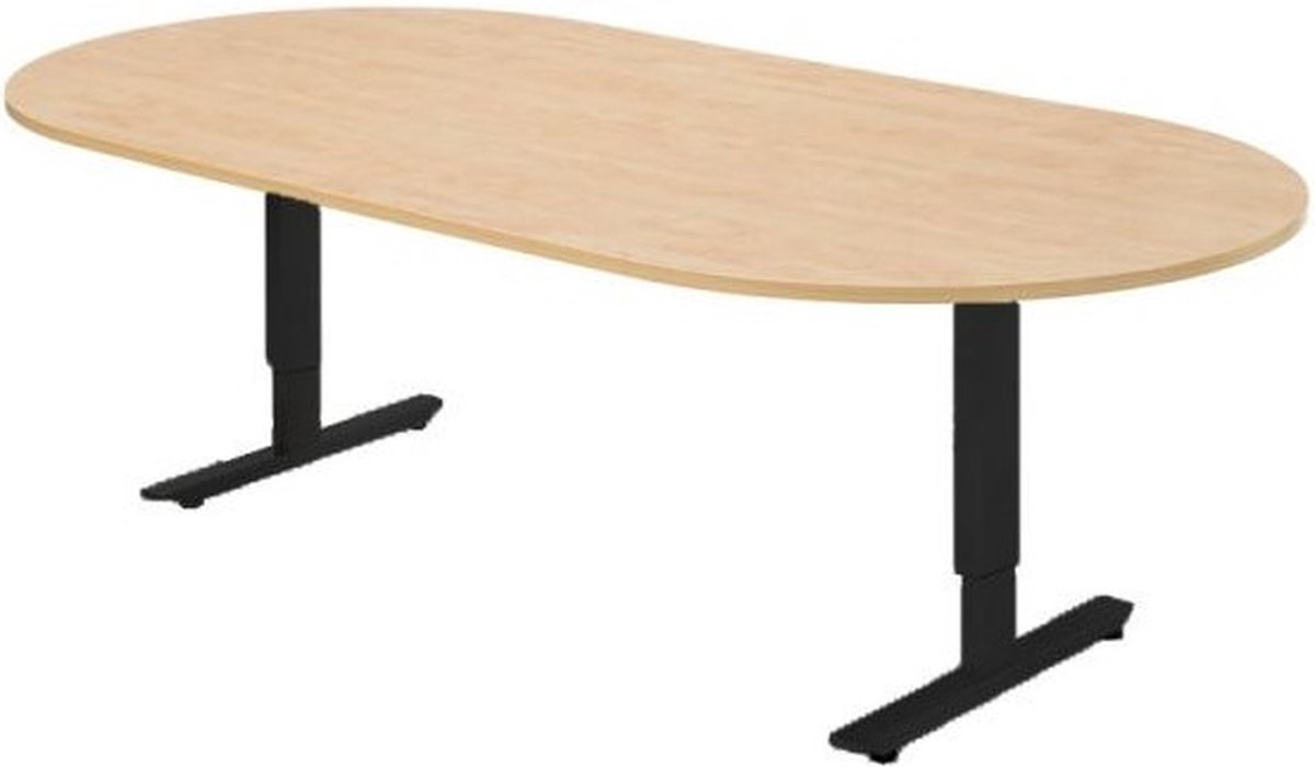Offeco Bureau York - Bureau - Bureautafel - Vergadertafel - Gaming bureau - Game bureau - Computertafel - Desk - Bureau Zwart - Verstelbaar bureau - Gaming Desk - Bureau tafel - Bureau verstelbaar  Wild peren -240x120cm-- blad-  onderstel- x120
