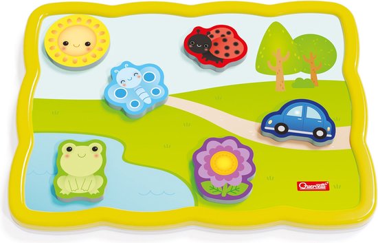 Quercetti Vormenpuzzel Kleuren En Woorden Junior 12 Stukjes van "Quercetti" — afbeelding 5