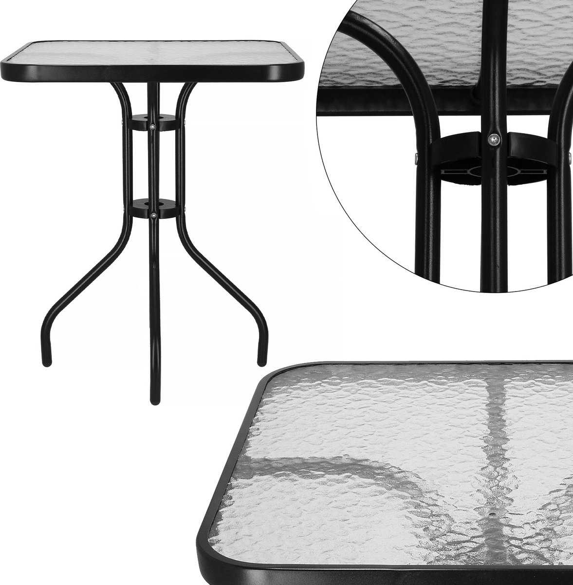 Springos Tuintafel - Buitentafel - Vierkant thumbnail 5