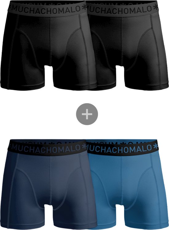 Muchachomalo - 2-pack + 2-pack boxershorts Men - Combi deal- Maat S