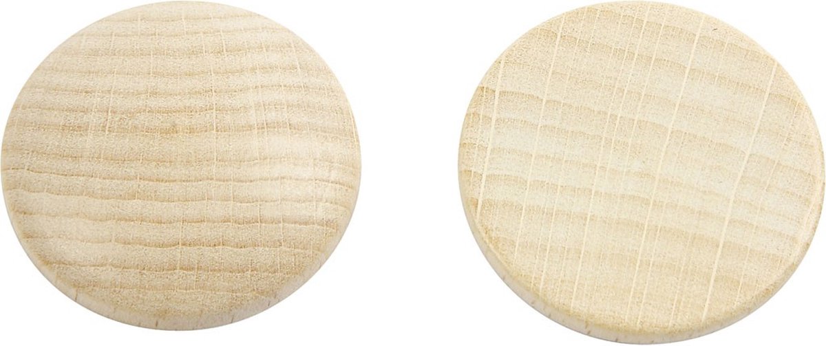 Houten knopen, d: 30 mm, china berry, 150 stuks