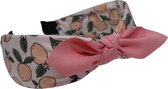 Jessidress® Haarband Elegante Dames Haar Diadeem met sjaal Foulard Dames Hoofdband - Roze