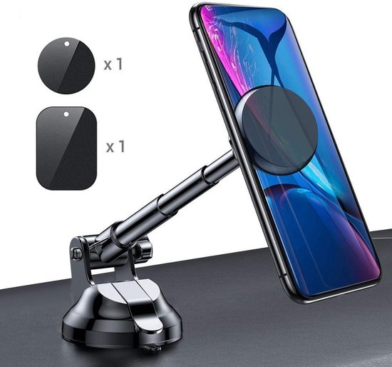 Foto: Magnetische telescopische beugel slimme telefoonhouder universele auto telefoon houder sterke magneet auto mount voor voorruit dashboard