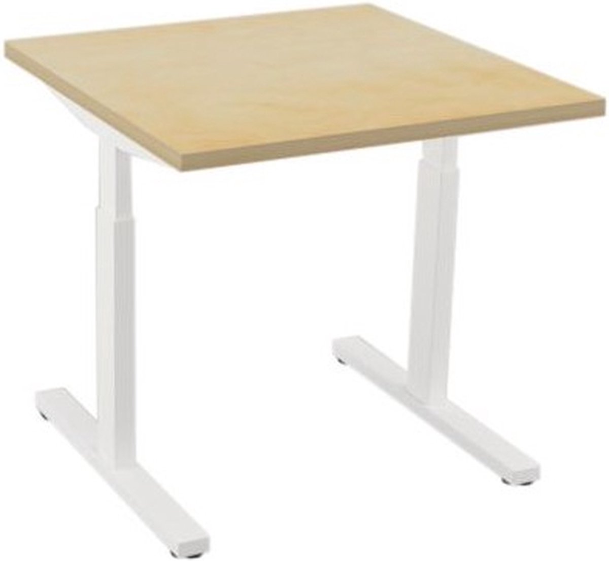 Offeco bureau Oxford - Bureau - Bureautafel - Gaming bureau - Game bureau - Computertafel - Desk - Bureau Wit- Verstelbaar bureau - Gaming Desk - Bureau tafel - Bureau verstelbaar  Wild Peren  80x80cm-- blad-  onderstel- x80
