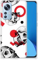 GSM Hoesje Xiaomi 12 | 12X TPU Bumper Skull Red