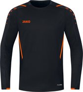 Jako - Sweater Challenge - Zwart met Oranje Trui Heren-S