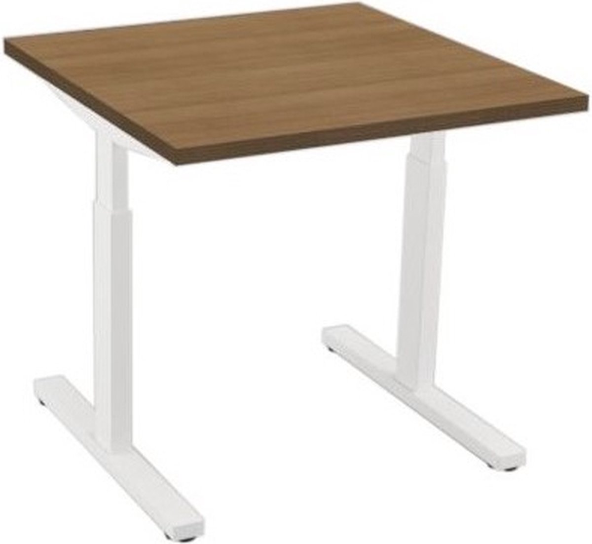 Offeco bureau Oxford - Bureau - Bureautafel - Gaming bureau - Game bureau - Computertafel - Desk - Bureau Wit - Verstelbaar bureau - Gaming Desk - Bureau tafel - Bureau verstelbaar  Havanna  80x80cm-- blad-  onderstel- x80
