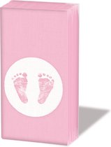 Ambiente - Baby Steps Girl - papieren zakdoeken - 6 pakjes