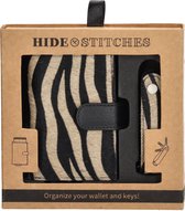Hide & Stitches Wallowa Safety Wallet + Keyring - Zebra