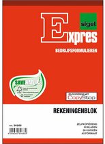 FSC rekeningblok Sigel Expres zelfkopierend A5 2x50 blad 5st