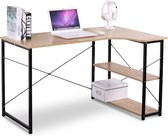 Delicino Bureautafel -Computerbueau- Laptoptafel- Game bureau - L-vormig - 120x74 x71.5 cm
