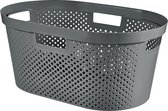 Curver Infinity wasmand dots 40L - 100% recycled donkergrijs
