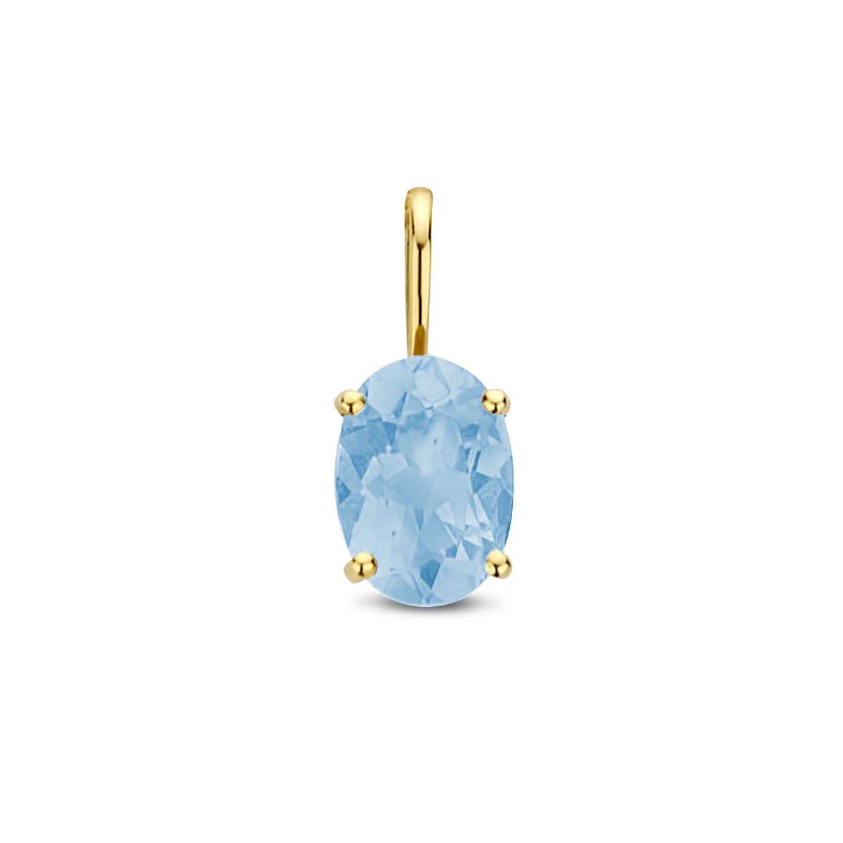 Cataleya Jewels Hanger Blauw Topaas Goud