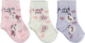 Set de 3 paires de chaussettes bébé filles - Love me baby socks