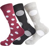 Gianvaglia sokken | dames sokken | katoen | rood | 3-pack | Maten 35-38
