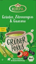 Kirpa - Groene thee "Gruner Fokus" - biologische thee met kruiden, Guarana en natuurlijke aroma's