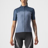 Castelli Maillot Manches Courtes Femme Blauw - VELOCISSIMA JERSEY LIGHT STEEL BLUE MOONLIT OCEAN-XL