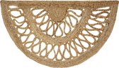 Atmopshera Jute deurmat - Vloerkleed half - Tapijt - 80 x 40 cm