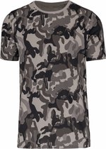 Heren T-shirt camouflage Grijs, korte mouwen, maat 3XL, K3030