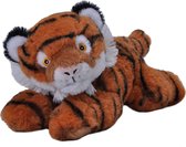 Pluche knuffel dieren Eco-kins tijger van 25 cm. Wildlife speelgoed knuffelbeesten - Cadeau voor kind/jongens/meisjes
