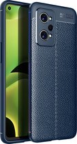 Realme GT Neo2 Hoesje - Mobigear - Luxury Serie - TPU Backcover - Blauw - Hoesje Geschikt Voor Realme GT Neo2