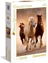 Clementoni Puzzel High Quality 1000 stukjes Rennende paarden