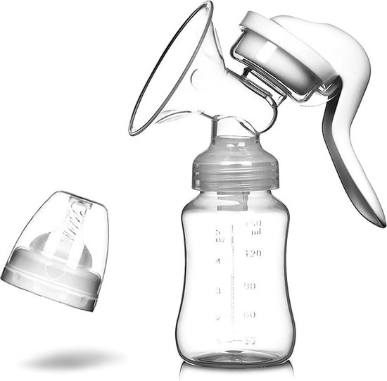  - DrPhone BP3 – Handmatige Borstkolf – BPA Vrij – Superstil – Verstelbare Zuigkracht – Massagefunctie - Hygiënisch - Wit