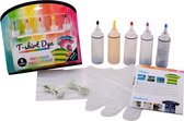 T-shirt design set op kaart met 5 kleuren, 2 assortie