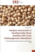 Analyse Structurale Et Fonctionnelle d'Une Prot�ine Lea (Late Embryogenesis Abundant)