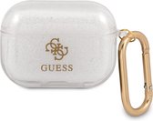 Guess 4G TPU Glitter Case voor Apple Airpods Pro - Transparant