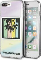 iPhone 8 Plus/7 Plus/6s Plus/6 Plus Backcase hoesje - Karl Lagerfeld - Poezen Transparant - TPU (Zacht)