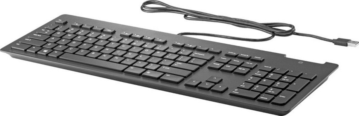 HP 803181-041 toetsenbord USB QWERTZ Duits Zwart