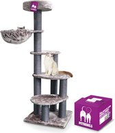 Petrebels Cottage 169 krabpaal  - Cappuccino - 169 cm - ook voor oude katten