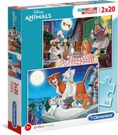 Clementoni Puzzel 2x20 stukjes Disney Animal Friends
