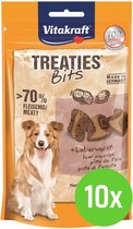 Vitakraft Treaties Bits leverworst - hondensnack - 120 gram - 10 Verpakkingen
