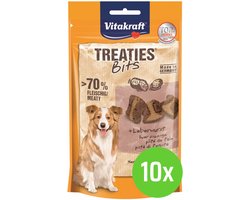 Vitakraft Treaties Bits leverworst - hondensnack - 120 gram - 10 Verpakkingen