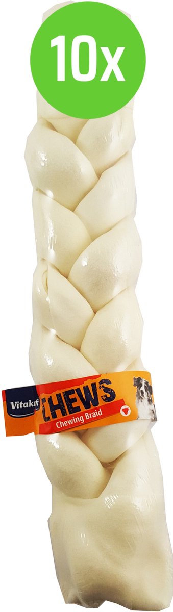 Vitakraft Chewing braid - hondensnack - 14" - 10 Verpakkingen