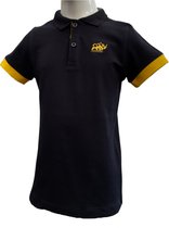 KAET - Polo - T-shirt- jongens -  (140/146) -Donkerblauw-Geel