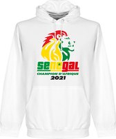 Senegal Afrika Cup 2021 Winnaars Hoodie - Wit - L