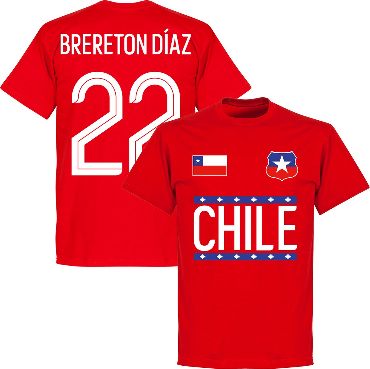 1200x1199.jpg Chili Brereton Diaz 22 Team T-Shirt - Rood - XS - Afbeelding 1