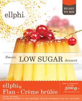 Ellphi | Flan - Crème Brûlée Mix | 1 x 500 gram | Snel afvallen zonder poespas!