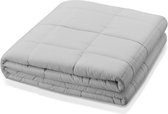 Isomes Zwaar Deken -  Verzwaringsdeken - Weighted Blanket -  150x200 cm - 9 kg - Lichtgrijs