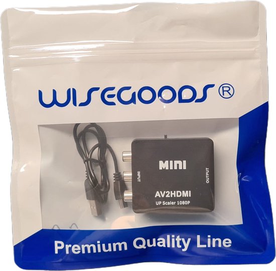 HDMI Naar Converter, AV Naar HDMI Adapter Ondersteunt 4K 30hz, Naar HDMI Composiet Audio Video Converter voor TV Stick Monitor Projector HDMI Naar Converter, AV Naar HDMI Adapter Ondersteunt 4K 30hz, Naar HDMI Composiet Audio Video Converter voor TV Stick Monitor Projector